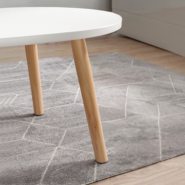 БЕЛЫЙ ЖУРНАЛЬНЫЙ СТОЛИК В СКАНДИНАВСКОМ СТИЛЕ СКАМЬЯ ОВАЛЬНЫЙ СТОЛ ДЛЯ ГОСТИНОЙ ЛОФТ