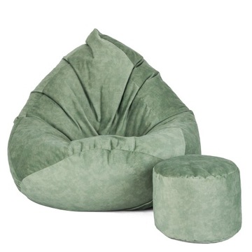 MEGA PUFA WOREK SAKO 110x140 WELUR PREMIUM | FOTEL LOFT / SCANDI DESIGN