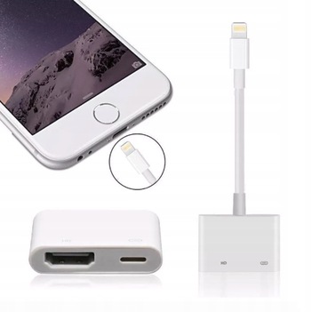 PRZEJŚCIÓWKA Adapter Kabel HUB Lightning HDMI do iPhone iPad iPod FHD 60Hz