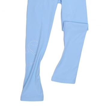 Брюки для катания на коньках для девочек, тренировочная одежда, эластичная гимнастическая одежда XXS, синий цвет
