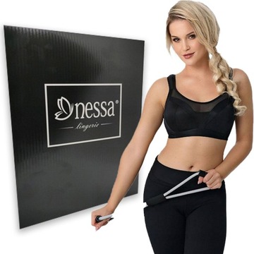 Biustonosz Sportowy Nessa Sport Bra Czarny 100B