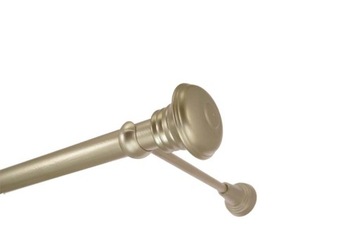 Karnisz metalowy fi 25 pojedyńczy 400 cm bez żabek