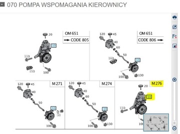 ČERPADLO SERVA MERCEDES W172 SLC SLK AMG OM276