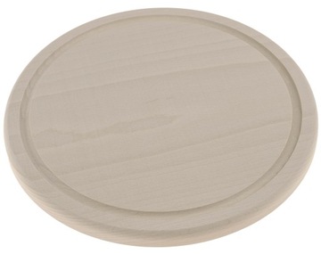 DESKA OKRĄGŁA drewniana fi 25cm x 15mm BUKOWA PL