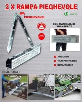 ДВОЙНОЙ СЛИВНОЙ РАМП 400 КГ 160x22,5 СМ СТАЛЬ