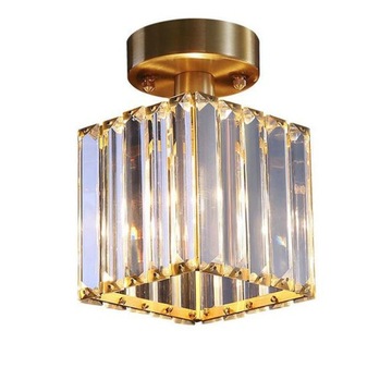luxury 220V crystal copper suction top lamp
