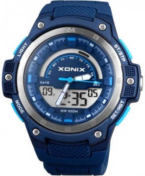 Młodzieżowy Zegarek XONIX WR100m Multiczas DUŻY