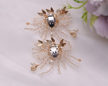 ПРЯЖКИ ДЛЯ ОБУВИ ЦВЕТЫ СВАДЕБНЫЕ УКРАШЕНИЯ УКРАШЕНИЯ С ЖЕМЧУГОМ ЗАЖИМЫ СЪЕМНЫЕ PLN