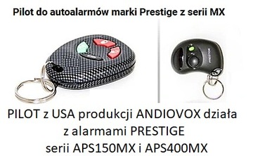 Только пульт дистанционного управления сигнализацией. Серия Prestige MX 150MX и 400MX