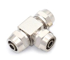 Trójnik T skręcany na wąż 6mm 6x4 mm