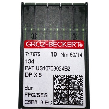 IGŁY DO MASZYN STĘBNÓWKA 135x5 DPx5 90/14SES 10SZT