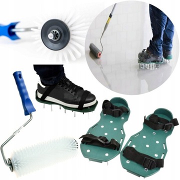 ZESTAW BUTY PODESZWY NAKŁADKI Z KOLCAMI WAŁEK DO WYLEWKI WYLEWEK ŻYWICY