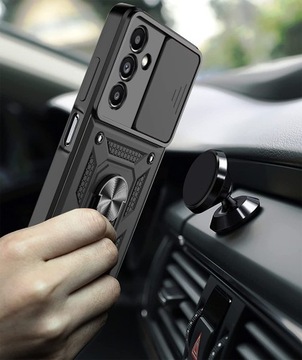 Чехол для Samsung A14 5G ARMOR SLIDE RING + СТЕКЛО