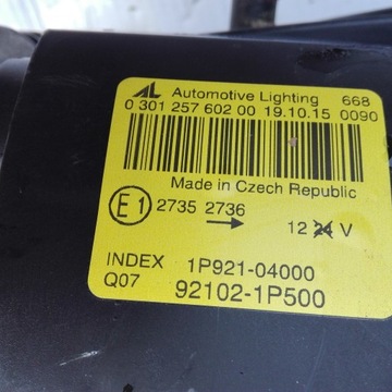 KIA VENGA 09-15 SVĚTLO PRAVÁ PŘEDNÍ UK