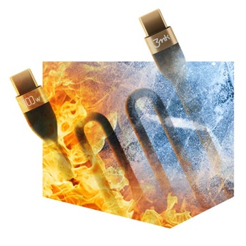 USB-C USB-C зарядный кабель, 100 Вт, 2m, 5a, 3MK