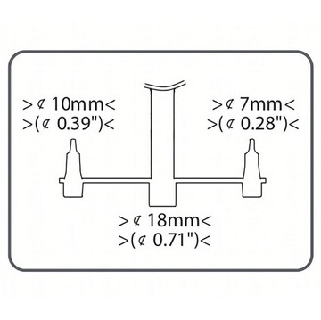 Ножной насос 28см