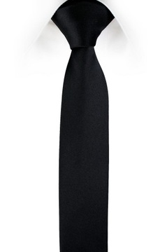 Мужской тонкий галстук тонкий 5 см сельдь-черный