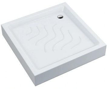 POLSKI - brodzik kwadratowa 80x80 głęboki 15 /5 cm