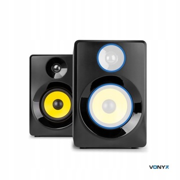 2 активных монитора мощностью 60 Вт для компьютера-микшера