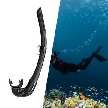 Fajka do nurkowania Mokra fajka do freedivingu Scuba Diving Water Black