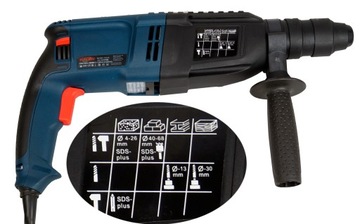 EUROTEC 2602 УДАРНАЯ ДРЕЛЬ С ДВУМЯ ГОЛОВКАМИ SDS+