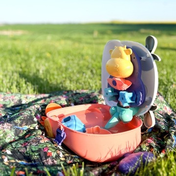 ZESTAW DO PIASKU PIASKOWNICY ŁOPATKI 3w1 WOOPIE