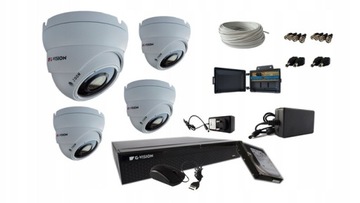 MONITORING ZESTAW 4KAMER 8MPX IR40 marki G-VISION
