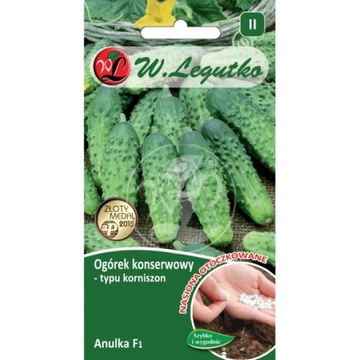 Ogórek konserwowy Anulka mieszaniec F1, otoczkowan