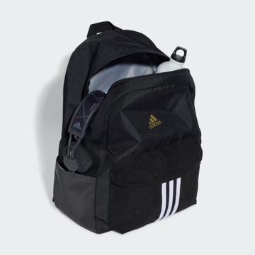 Adidas Plecak Sportowy Z Trzema Paskami Czarny JF0799