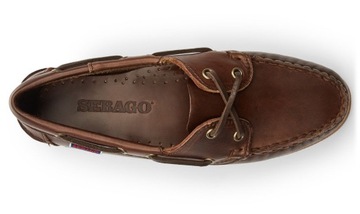 МОКАСИНЫ 272 DOCKSIDES SEBAGO JACQUELINE ИЗ ВОЩЕНОЙ КОЖИ МОКАСИНЫ 37.5