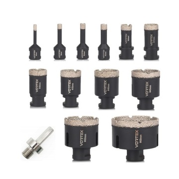 НАБОР АЛМАЗНЫХ КОРОНОЧНЫХ ПИЛОВ ДЛЯ ГОНЧАРНЫХ РАБОТЫ M14