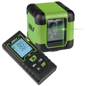 Laser krzyżowy zielony + dalmierz 40m DEDRA MC0920