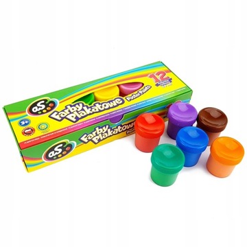 Краски для школьных плакатов Astra, 12 цветов, эффективные, 20 мл Astra