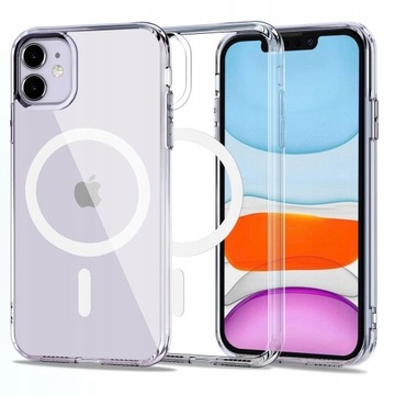 ETUI SILIKONOWE MAGNETIC CLEAR CASE MAGSAFE Apple iPhone 11 A2221 A2111