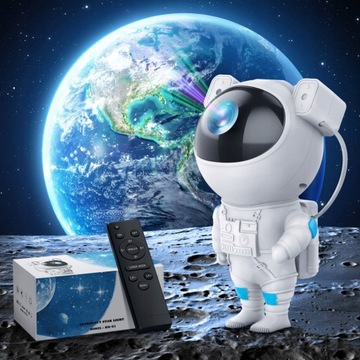 PROJEKTOR GWIAZD NIEBA LED LAMPKA NOCNA ASTRONAUTA