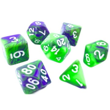 TWÓJ TYPOWY ZŁOCZYŃCA ZESTAW 7 KOŚCI KOSTEK RPG