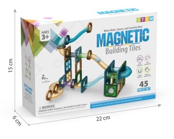 МАГНИТНЫЕ БЛОКИ, СТРОИТЕЛЬНЫЕ ПАНЕЛИ, 45 ЭЛЕМЕНТОВ
