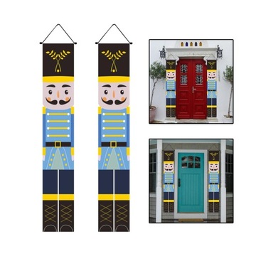 2023 Новогоднее украшение Баннер Рождественский Щелкунчик Занавес E Стиль