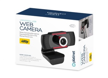 ВЕБ-КАМЕРА PLATINET 480P С МИКРОФОНОМ И ШУМОПОДАВЛЕНИЕМ