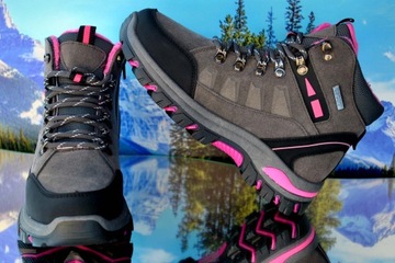 BUTY ZIMOWE OUTDOOR TREKINGI ŚNIEGOWCE TURYSTYCZNE SPORT MŁODZIEŻOWO DAMSKI