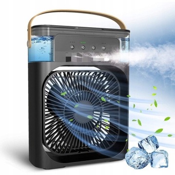 Wentylator Nawilżacz Chłodzący Z Podświetleniem Przenośny LED Klimatyzator