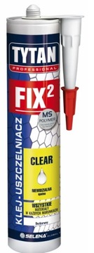 KLEJ MONTAŻOWY FIX2 CLEAR 290ML BEZBARWNY TYTAN