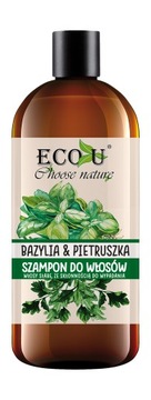 ECOU Szampon do włosów bazylia pietruszka 500 ml