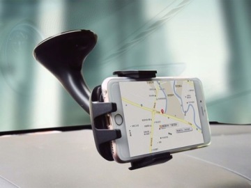 Крепление на лобовое стекло автомобиля + кабель для iPhone