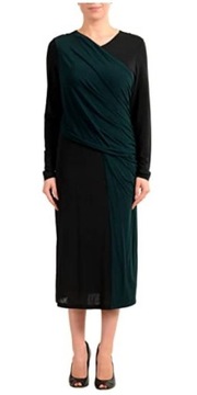 HUGO BOSS sukienka ołówkowa zieleń czarna 36 S
