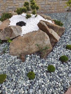 Белый камень Тасос блестящая ГРЕЧЕСКАЯ натуральная красивая галька 2-4 15кг