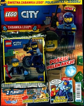 LEGO CITY 11 /22 + POLICJANTKA + ZŁODZIEJ+ROWER