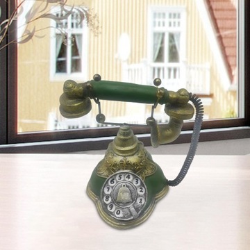 Декоры Телефон Ретро Модель Телефон На Стене Зеленый