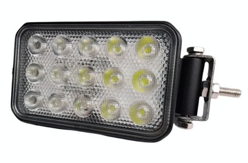 LEDOWA Lampa robocza 15 LED 45W dwa mocowania