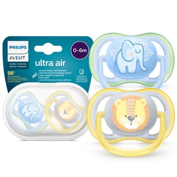 Smoczek Philips Avent symetryczny silikon 0 +